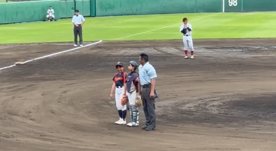 7/15：第106回全国高校野球千葉県大会で始球式を行いました